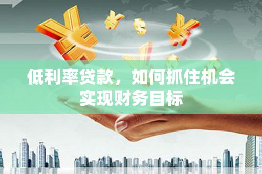大内低利率贷款，如何抓住机会实现财务目标