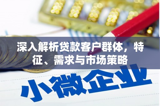 大内深入解析贷款客户群体，特征、需求与市场策略