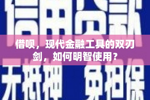 大内借呗，现代金融工具的双刃剑，如何明智使用？