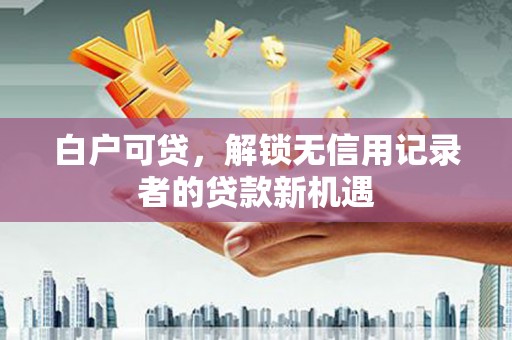 大内白户可贷，解锁无信用记录者的贷款新机遇