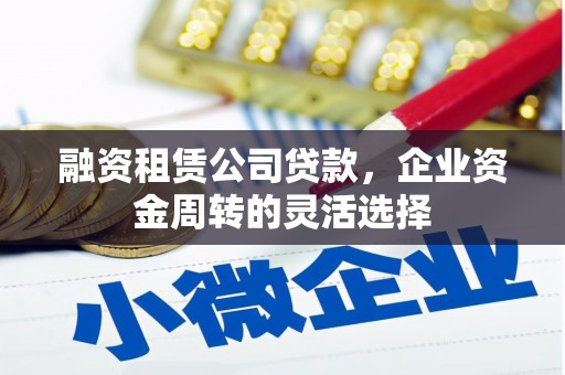 大内融资租赁公司贷款，企业资金周转的灵活选择