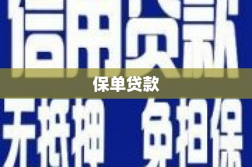大内保单贷款