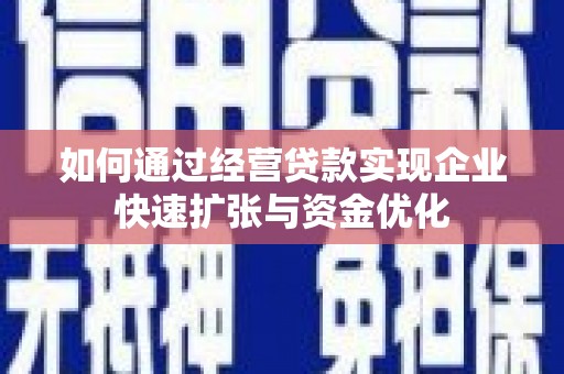 大内如何通过经营贷款实现企业快速扩张与资金优化