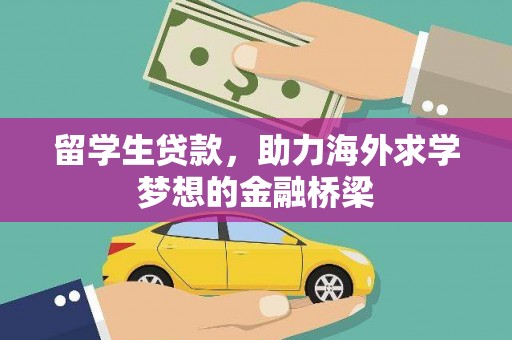 大内留学生贷款，助力海外求学梦想的金融桥梁