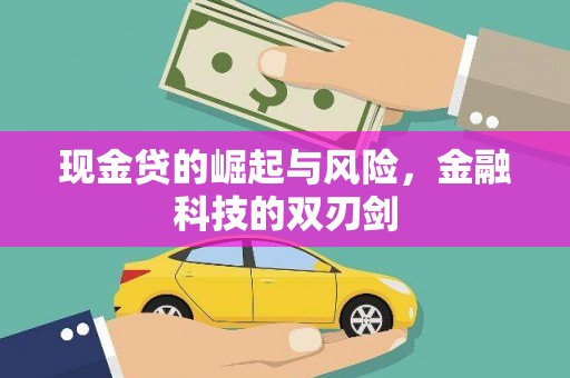 大内现金贷的崛起与风险，金融科技的双刃剑