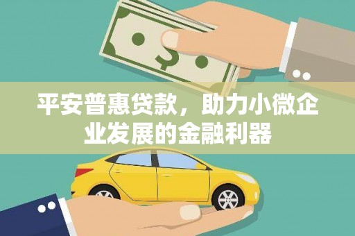 大内平安普惠贷款，助力小微企业发展的金融利器