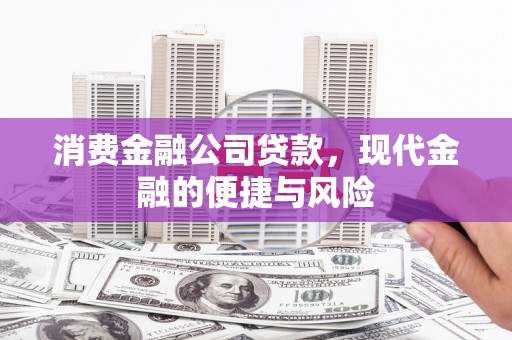 大内消费金融公司贷款，现代金融的便捷与风险