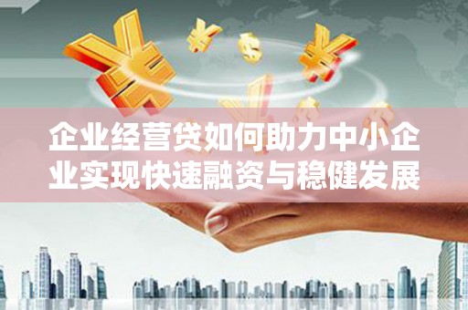 大内企业经营贷如何助力中小企业实现快速融资与稳健发展