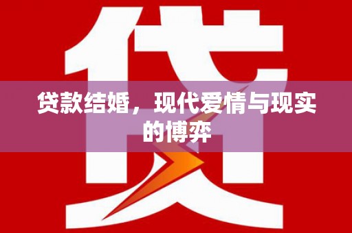 大内贷款结婚，现代爱情与现实的博弈