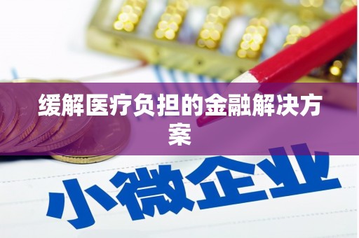 大内缓解医疗负担的金融解决方案