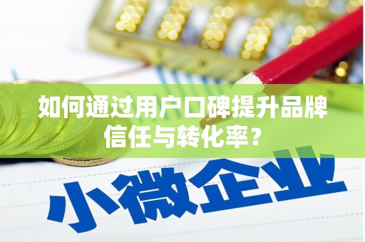 大内如何通过用户口碑提升品牌信任与转化率？