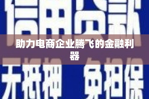 大内助力电商企业腾飞的金融利器