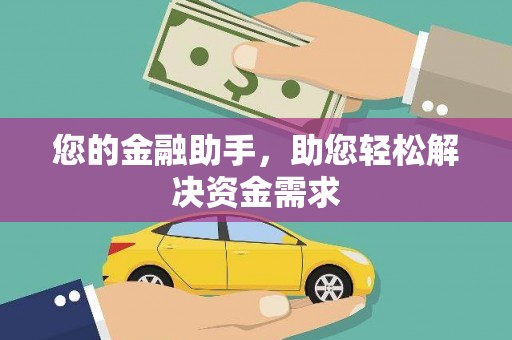 大内您的金融助手，助您轻松解决资金需求