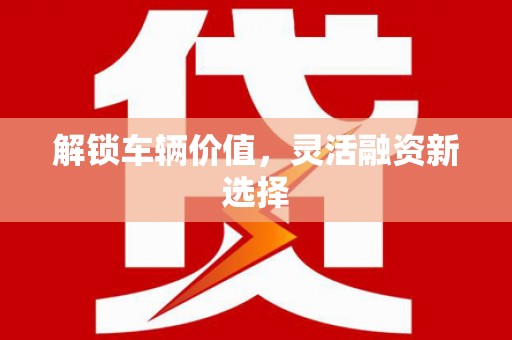 大内解锁车辆价值，灵活融资新选择