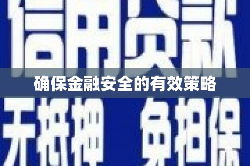 大内确保金融安全的有效策略